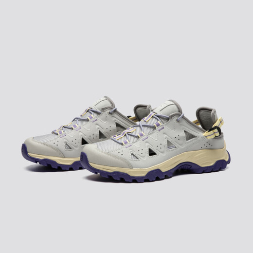Salomon women's urban light outdoor comfortable and breathable gripping summer slippers sports and casual beach wading shoes ALHAMA gray 477867 4 (36 2/3)