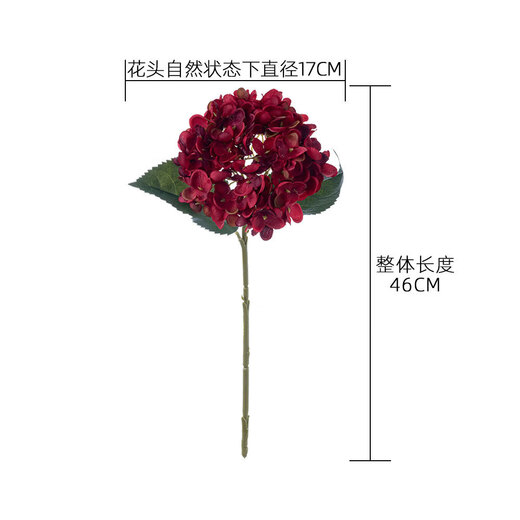 仿真花绣球ins家庭装饰婚庆手捧花路引花墙假花 浅蓝