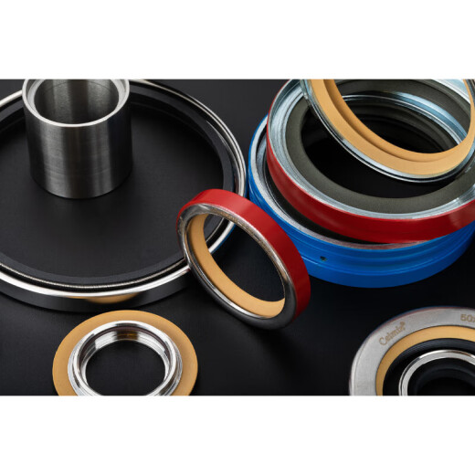 
Jiuyoujiajia TFE yellow stainless steel oil seal Dry wear dustproof vacuum pump air seal Polyskeleton oil seal Shaft 1049 10*20*7 Yellow lips