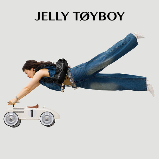JellyToyboy包包女包JTB云团桶桶包.新款春夏包包牛皮枕头包小众单肩斜挎包包 蓝色