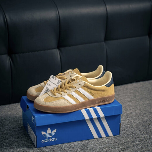 Adidas Gazelle German Training Shoes Couples Hommes et femmes chaussures Nouvelles chaussures jaunes T-Toe JI3523 Flagship navire officiel JI3522 BLUELLE 40