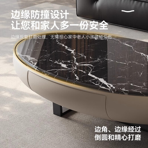 Dipu marble coffee table designer new light luxury high-end simple modern living room oval tea table ASB7566