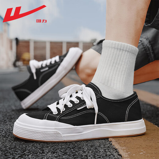 Warrior official canvas shoes men's shoes summer low top versatile classic casual sports white shoes men's shoes black 41