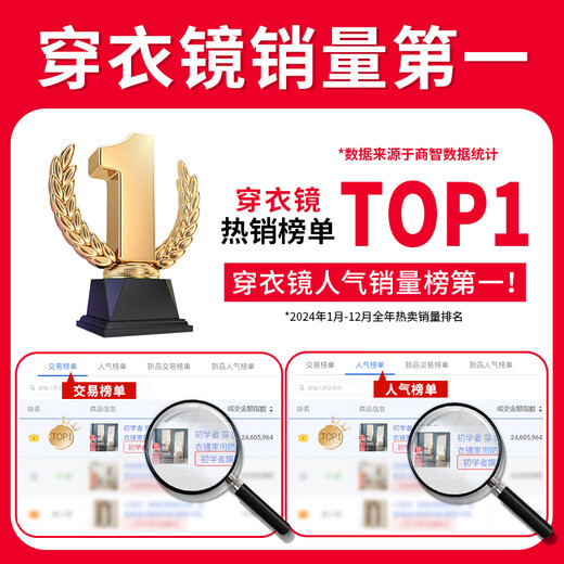 初学者 穿衣镜 全身落地镜试衣镜家用防爆壁挂衣帽间铝合金网红大镜子 经典黑150*40【壁挂+落地】