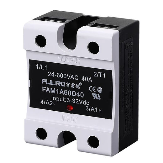 单相固态继电器40A小型直流24V控220V交流SSR-40DA调压器工业级25 FDR1-A4840