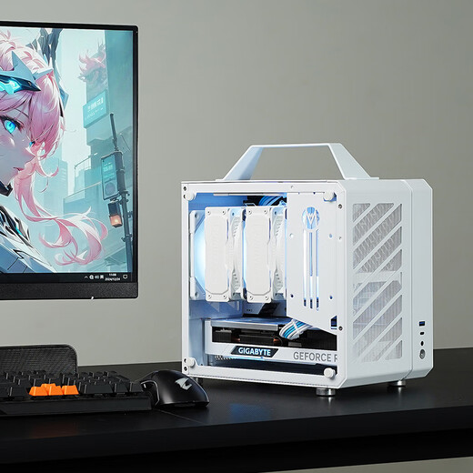 
GIGABYTE Ryzen R9 9950X/A4000/A2000 Mechanical Master C25 Mini Portable Design Host DIY Assembly Computer Drawing 3D Modeling Small Steel Form Desktop Machine 2: R9 9900X/32G/2T/A2000
