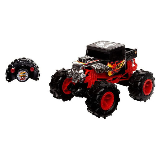 风火轮Monster Trucks遥控怪物兽大脚卡车儿童玩具四驱小汽车115 115 Demo Derby 国内现货当天发货