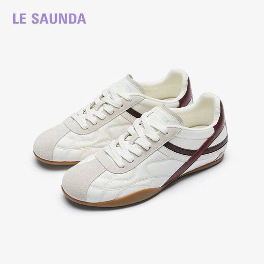 
Lairsdan Sweetheart Princess 2025 Spring and Summer New Casual Lightweight Inner Heightening Little White Shoes Genuine Leather Training Shoes Women 16802 Yunyan White + Gray + Black BKK 36 (230mm)