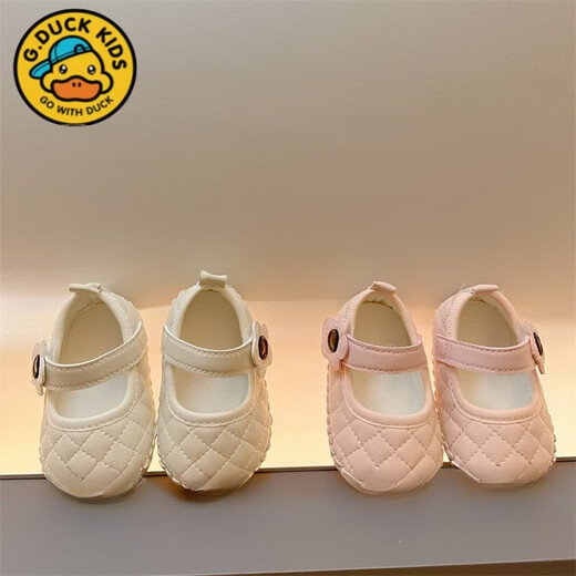 G. Duckkids Frühlings- und Sommerbaby ein Jahr alte Hundert Tage Schuhe 0-1 Jahr 3-6 Monate Baby Mädchen Prinzessin Infant Soft Sohle Kleinkindschuhe L-11 Beige 11 innere Länge cm 13 Größe B