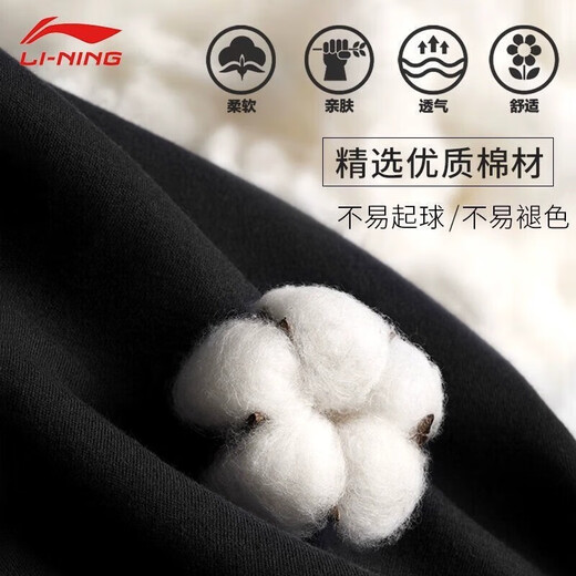 
Li Ning cotton polo shirt men's breathable shirt summer running T-shirt sports and casual short-sleeved lapel half-sleeved top