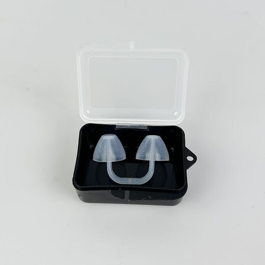 Forest nose clip swimming special invisible nose plug diving training anti-choking nose clip children's silicone nose clip earplugs transparent white nose plug men's style