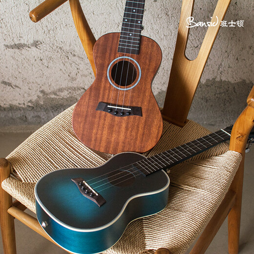 Banston Veneer Ukulele für Frauen und Anfänger für Kinder mit kleinen Gitarren für Ukulele 23-Zoll-Jahre vergessen-Win + Lehrzubehör Geschenkpackung