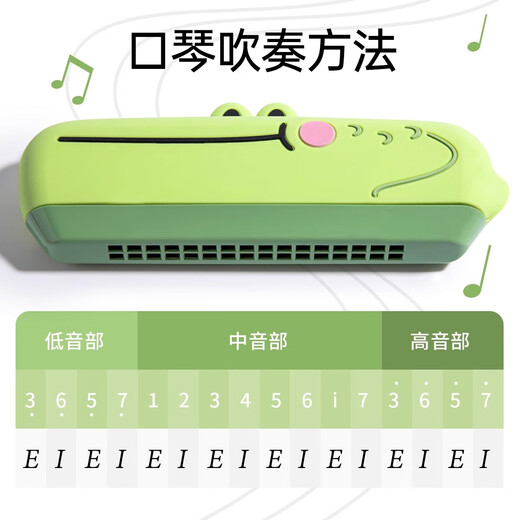 京严选儿童口琴宝宝专用吹奏乐器婴儿早教玩具初学者幼儿入门口风琴喇叭