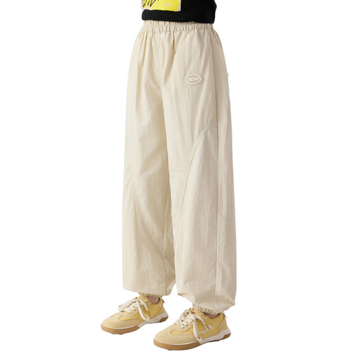 Yoyo one (Yoyo one) girls' pants for summer thin children 2025 new spring fast-drying sweatpants for medium-sized children's casual trousers 15265 apricot color 150 150cm