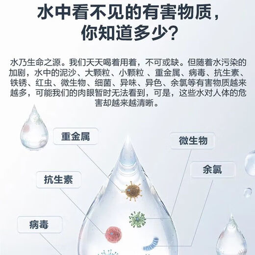 安吉尔一体机饮水机净水器家用厨房直饮反渗透自来水过滤净水机魔方 魔方Pro1900+前置过滤器3524 标准配置
