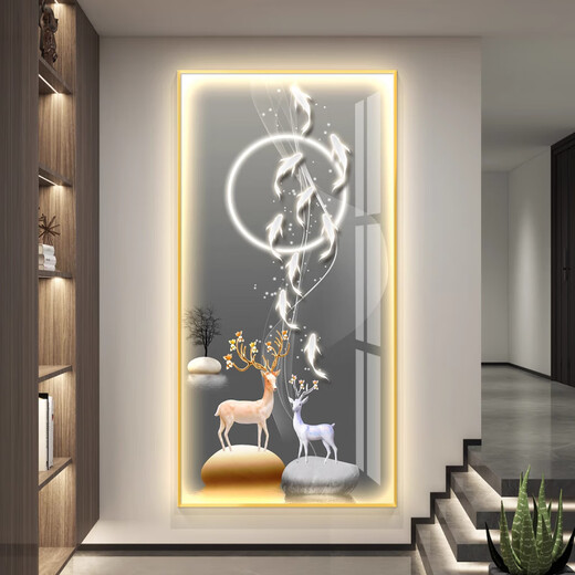 
OUOETY Chuangjingyi selected home entrance decoration painting modern high-end wall painting [ordinary style without light] 35mm plus [ordinary style without light] 35mm thick aluminum 01 KX-3271