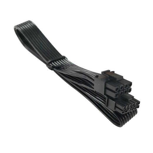 Huntkey full range of power module cables (graphics card cable/CPU cable/hard disk cable) color contact customer service notes PCIE5.0 to single 8P graphics card cable - black