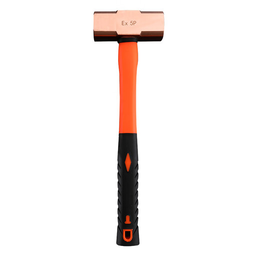 Aigujie explosion-proof copper octagonal hammer, pure copper hammer, red copper hammer, copper hammer, solid hammer, large hammer, small hammer 0.5p-20p 6P (pound) 2.7kg