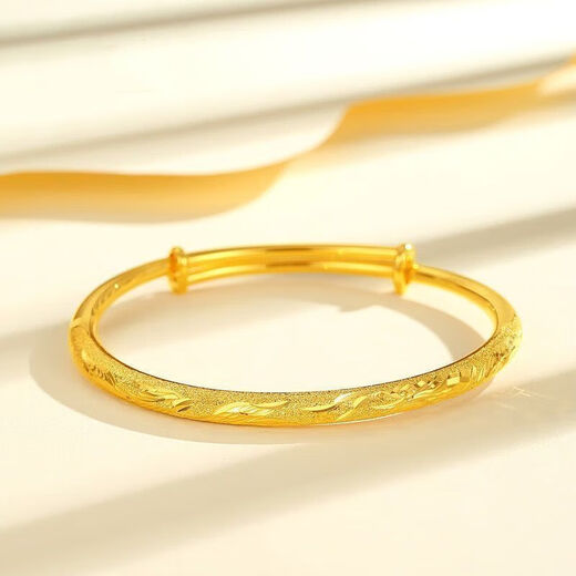 BZK gold dragon and phoenix push-pull bracelet 999 pure gold wide-faced women's bracelet gold-plated for Mother's Day, dragon and phoenix Chengxiang bracelet + exquisite gift box 22.80g