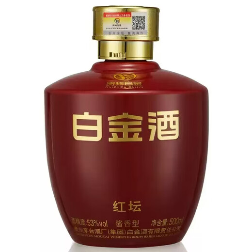 贵州茅台酒 贵州茅台醇酒 酱香型白酒 年份随机 宴请送礼 正品保真 53度 500mL 6瓶 茅台白金酒红坛