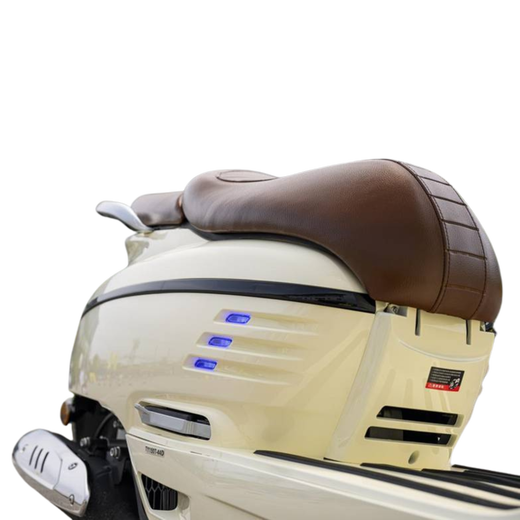 Tianying TATA150 scooter retro cute fuel water-cooled commuter ABS+TCS ivory white 12-issue interest-free