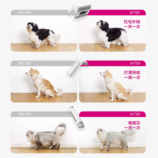 PETKIT pet hair suction and hair clipper electric hair clipper for dogs and cats household multifunctional shaving and hair suction comb hair suction and hair clipper (5 in 1)