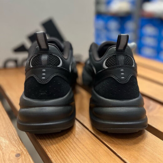 Adidas men's shoes women's shoes 2025 new spring sports shoes OZWAVE 2.0 bobo shoes cushioning running shoes casual JI1585 black 36