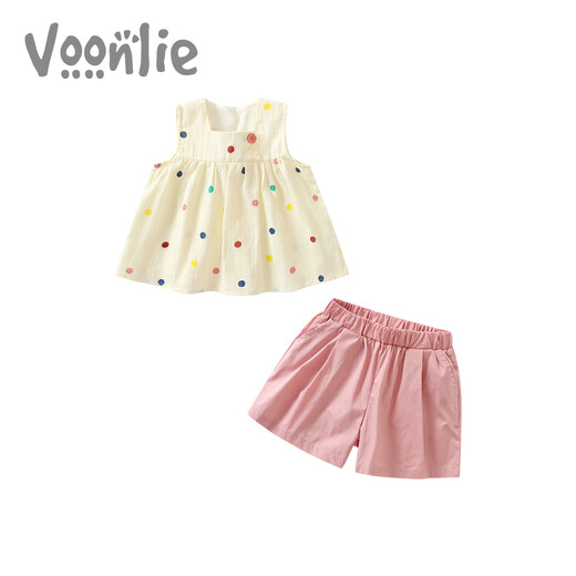 Fanli Girl Summer Suit Set 2025 New Fashionable Children's Clothes Baby Little Girl Short Sleeve Two-Piece Set Summer
