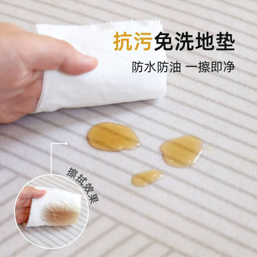 咏幻厨房地垫2024新款全铺pvc防水地毯防滑防油耐脏可擦免洗地面专用 15917-清鸢 定制咨询客服50元/
