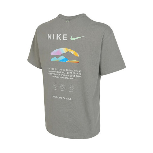 
Nike (NIKE) men's summer new sportswear printed short-sleeved training casual loose breathable round neck half-sleeved T-shirt HF6172-053 L