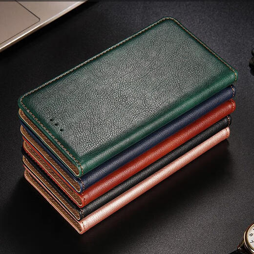 [Original quality] Suitable for OnePlus 12 mobile phone case flip cover protective case 1+12R full-cover lens genuine leather double [Classic black] Add to favorite film OnePlus 12