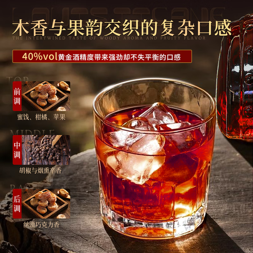 巴一戈尔法国进口洋酒XO白兰地40°烈酒微醺礼盒装原酒进口单支3L礼盒