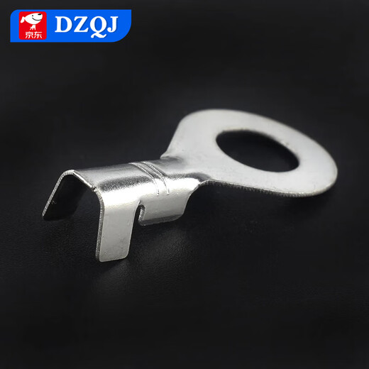 Terminal lug DJ431 cold-pressed terminal terminal copper open nose bare terminal 4.2/3.2 5.2 6.2mm 5.2MM copper open nose (20 pieces)