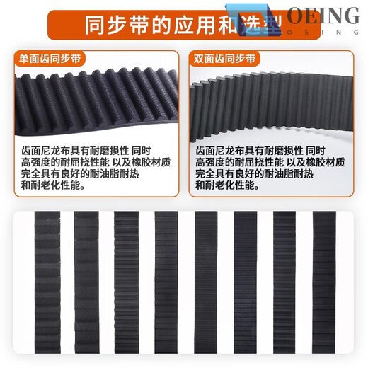 Timing belt HTDS3M5M8M14MXLXHT5T10 double-sided toothed gear rubber transmission belt polyurethane 3M-10