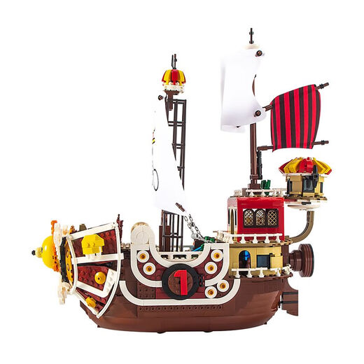 HEIFON One Piece Building Blocks, Wanli Sunshine Luffy Chinese Building Blocks, Corsair Boy Assembly Toy Creative Gift 6298 Large Sunshine - 1484 Grains
