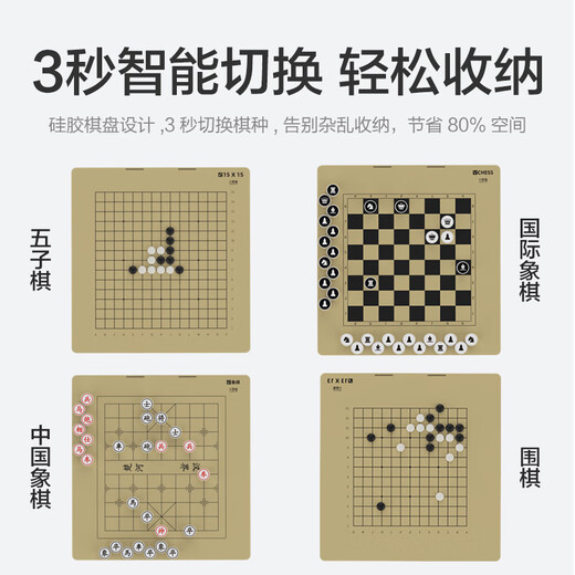 
Xiaolianmao ai chess robot, intelligent interactive battle, automatic Go robot, companionship and practice four-in-one multi-purpose chess, chess children's entertainment toys and gifts, chess robot [four-in-one]