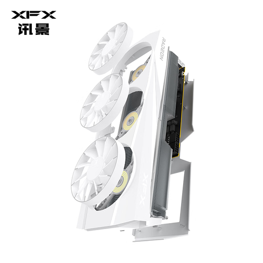 XFX (XFX) AMD RADEON RX 9070 GRE OC Phoenix Nirvana 12 Go Blanc Nouveau design de jeu E-Sports Ordinateur de bureau d'apprentissage intelligent Carte graphique indépendante RX 9070 GRE OC Phoenix Nirvana Blanc