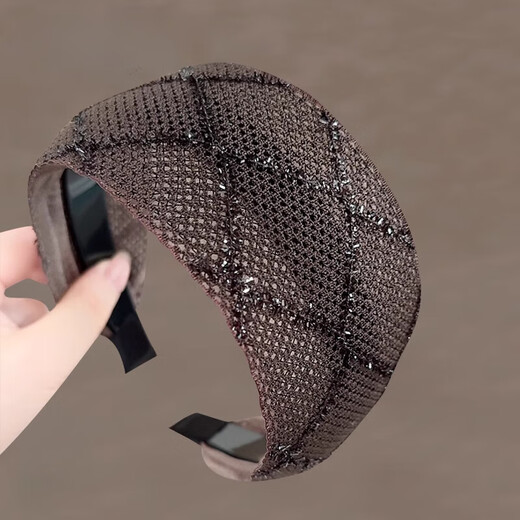 CPLN White Hair Covering Headgear Invisible Hairband for Women with Wide Brims and Broken Hair Going Out Versatile Pressed Hair Summer Hairpin with Teeth Anti-Slip Head -6.5cm