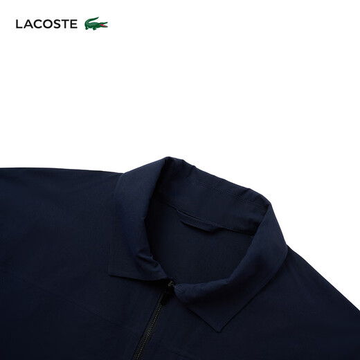LACOSTE Wang Yibo's same style French crocodile men's spring and summer waterproof coat-style shirt jacket | CH7191 166/Navy Blue 39 S/M