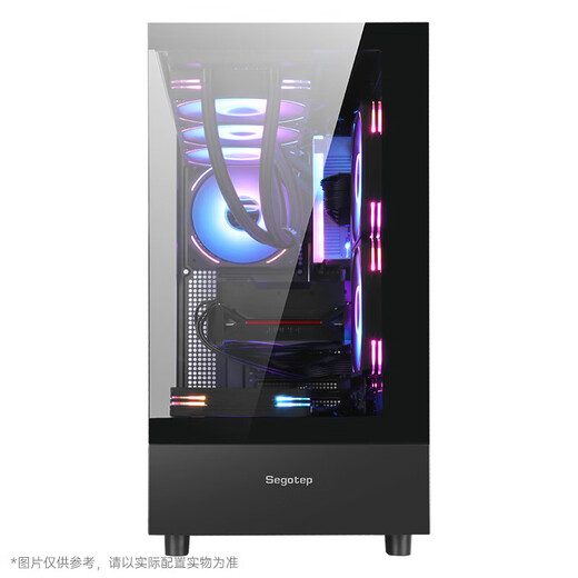 Colorful AMD Ryzen R7 9800X3D/RTX5080 RTX5070Ti desktop high performance 5060Ti game design AI rendering thousand frames e-sports diy assembly computer complete machine with eight black 9800X3D+D5+360 water cooling
