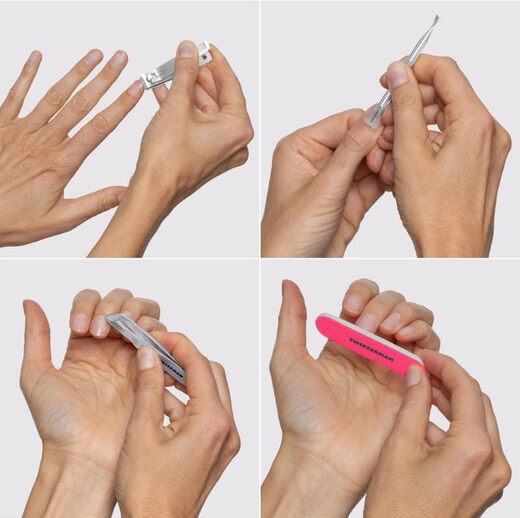 Tweezerman Mini Manicure Kit Portable Nail Care Tool