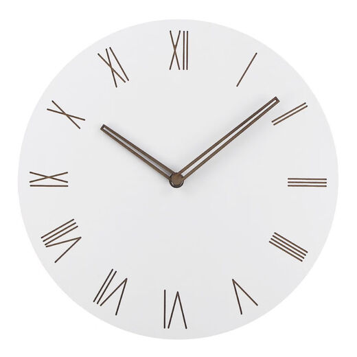 Shantoulin Village In-Wind Wall Clock Wohnzimmer Haushaltsrahmenlose Wanduhr Ultra-dünne digitale stille minimalistische volle weiße wand 9754b 29m*29m