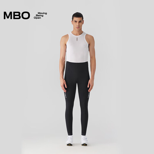 MBO Double Arrow Men's All-Weather Fashionable and Convenient Strapless Cycling Trousers T349 Sports Advanced Cycling Jersey Black XL