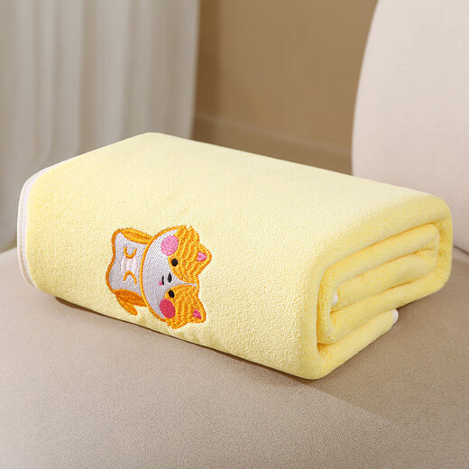 Baby bath towel, super soft children's coral velvet, water-absorbent, thickened, non-shedding cartoon blanket, baby bath towel, 10A grade antibacterial, cute penguin