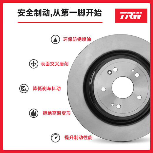 
Trinhe (TRW) brake disc rear disc is suitable for Acura RDX/CDX/Odyssey/Elyshen/CRV DF7374S