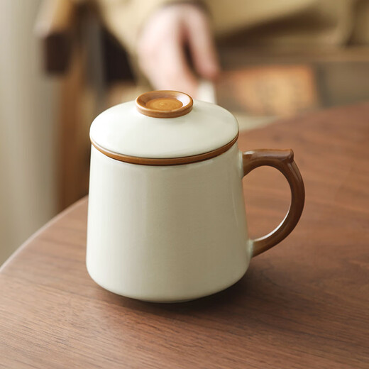 Bowei (BW) Ru Kiln tea cup tea water separation tea cup personal special Father's Day gift business souvenir