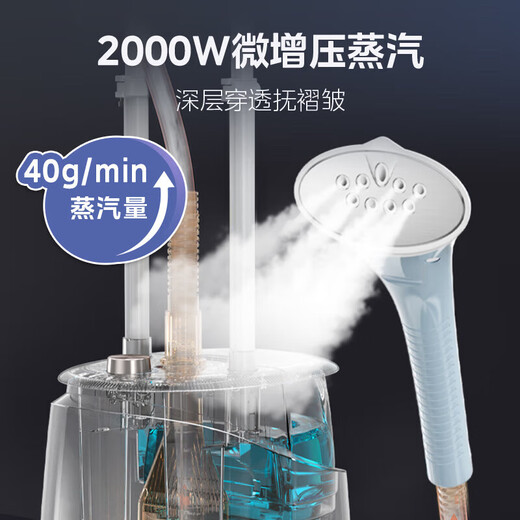 Midea [Ironisage amélioré grand panneau] Machine de fer à emporter pour la maison Small Ironing Machine à vapeur Vêtements de fer à tampons Dry Stagser de nettoyage Dry Machine à repasser Double Rod Iron [Antibactérien amélioré Grand panneau