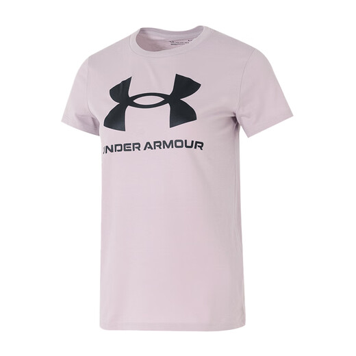 Set de deportes para mujeres de Under Armour 25 Nuevo verano cómodo transpirable camiseta de cola grande tejido tejido de dos piezas Camiseta de dos piezas + camiseta blanca l