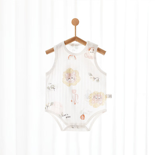 [Xia Qingcang Beileyibaoshi] ärmelloses reines Baumwolldreieck Ha-Shirt 0-3 Jahre alte Baby-Nah-Overall Crayon Fruit #6908 59 cm 1-3 Monate 8-12jin [Jin gleich 0,5 kg]