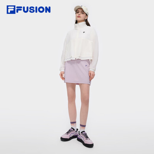 FILA FUSION赵露思同款斐乐潮牌梭织外套女2025夏休闲宽松防晒凉感上衣